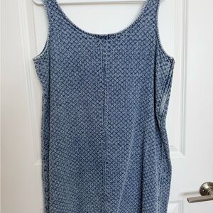 Rag & Bone Textured Denim Blue Tank Dress- EUC